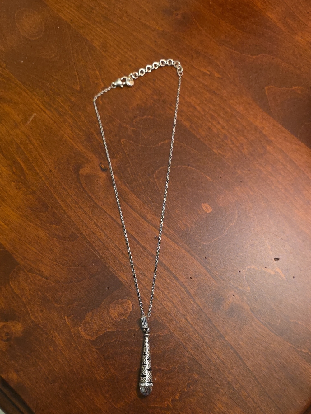 Brighton Sterling-Color Teardrop Pendant Necklace - Silver Tone